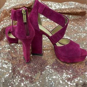 Jessica Simpson Sangria Suede Heels